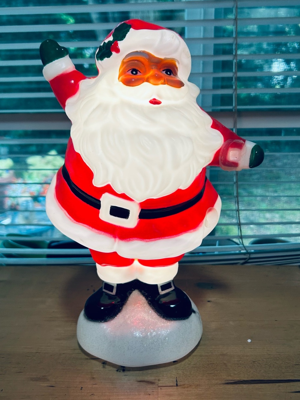 Santa Tabletop Blow Mold Target Wondershop 2023 Without Candy Cane Christmas 12”